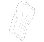 2229209624 - : Padding, Rear Seat Backrest for Mercedes-Benz Image