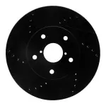 63313026L - : DFC Brake Rotor - Drilled and Slotted - Black for DYNAMIC FRICTION Image