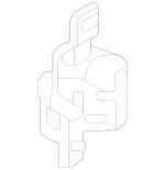 2908851903 - Attachment Parts: Retaining Plate for Mercedes-Benz Image