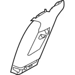 DA5Z5424357AA - Body: Upper Center Pillar Trim for Lincoln: MKS Image