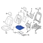 JL3Z1663223L - Body: Seat Cushion Pad for Ford: F-450 Super Duty Image