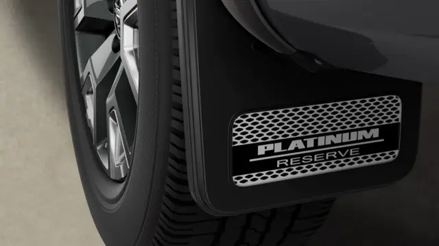 999J2W80D1 - Exterior: 2023-2024 Nissan TITAN - Mud Flaps Front Kit - Platinum Reserve for Nissan: TITAN, TITAN XD Image