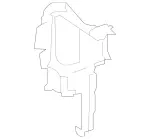 2165050830 - Radiator: Air Duct for Mercedes-Benz: CL550, CL600, CL63 AMG Image