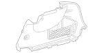 11869035009E83 - Body: Trunk Side Trim for Mercedes-Benz Image