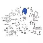 7L2Z7864811B - Body: Seat Back Pad for Ford: Explorer Sport Trac | Mercury: Mountaineer Image