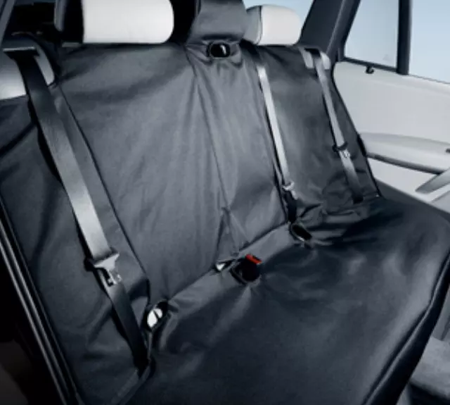 82110036071 - Interior: Cotton Poly Rear Seat Savers - Black for BMW: X5 Image