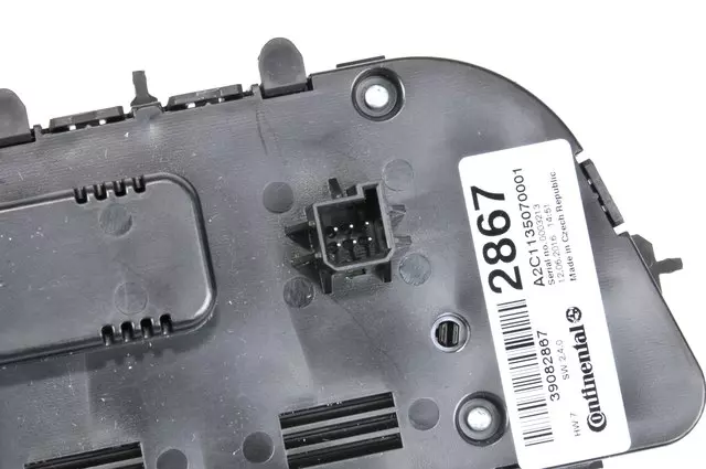 Jet Black Heating and Air Conditioning Control Panel - GM (39082867)