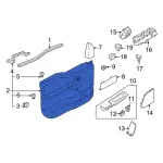 NL3Z1623943GB - Body: Door Trim Panel for Ford: F-150, F-150 Lightning Image