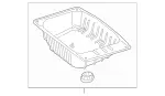 2056106202 - Substructure: Spare Wheel Well for Mercedes-Benz: C350e, C400, C450 AMG Image