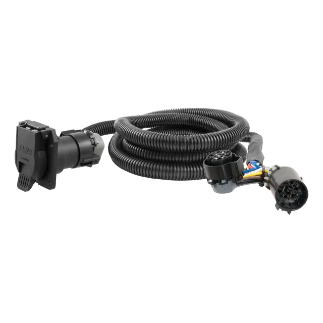 56070 - Electronics: 7' Custom Wiring Extension Harness (Adds 7-Way RV Blade to Truck Bed, Packaged) for CURT Image