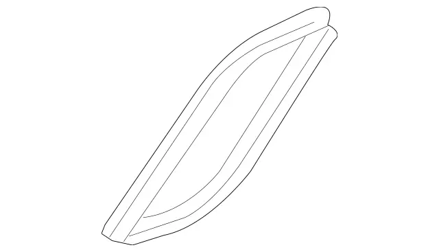 2308350098 - Heating and Ventilation: Seal for Mercedes-Benz: SL500, SL55 AMG, SL550, SL600, SL63 AMG, SL65 AMG Image image