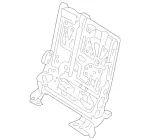 1669207300 - Rear Seat: Backrest Frame for Mercedes-Benz Image