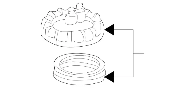 1639900154 - Fuel System: Fuel Pump Assembly Lock Ring for Mercedes-Benz Image