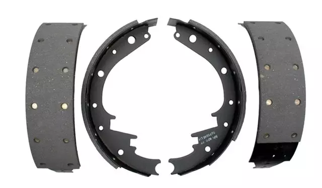 17473R - Brakes: ACDelcoâ„¢ Drum Brake Shoe for Chevrolet: Blazer, C/K Pickup, C1500, C2500, C3500, G20, K1500 Pickup, K2500 Pickup, K3500 Pickup, K5 Blazer, Suburban C10, Suburban C20, Suburban K10, Suburban K20, Suburban R10, Suburban R1500, Suburban V10, Suburban V1500, Tahoe, V10 | GMC: C1500 Pickup, C2500 Pickup, C3500 Pickup, G2500, Jimmy, K1500 Pickup, K2500 Pickup, K3500 Pickup, Suburban C1500, Suburban C2500, Suburban K1500, Suburban K2500, Suburban R1500, V1500, V1500 Suburban Image