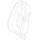 447914120064 - Body: Seat Back Pad for Mercedes-Benz Image