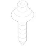 29905703 - Attachment Parts: Screw W Washer Assembly for Mercedes-Benz: Maybach S550, Maybach S560, Maybach S600, Maybach S650, S450, S550, S550e, S560, S600, S63 AMG, S65 AMG Image