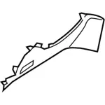 BK3Z6104325AB - Body: Lower Trim for Ford: Transit-150, Transit-250, Transit-350, Transit-350 HD Image