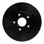 63340112L - : DFC Brake Rotor - Drilled and Slotted - Black for DYNAMIC FRICTION Image