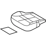 BA1Z78632A23D - Body: Seat Cushion Pad for Lincoln: MKX Image