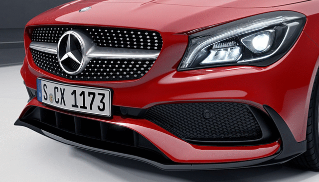 1178803601 - Exterior: Amg Front Splitter - Black - High-Sheen for Mercedes-Benz: CLA250, CLA45 AMG Image