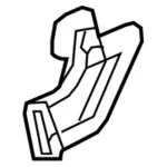 6L2Z7831407AAB - Body: Grip Handle for Ford: Explorer, Explorer Sport Trac | Mercury: Mountaineer Image