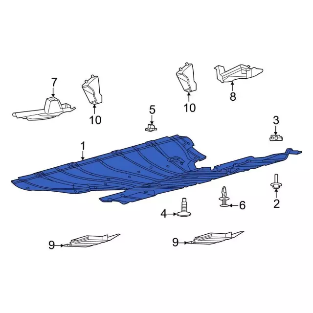 LJ8Z5811782D - : Under-Body Shield for Ford: Mustang Mach-E Image