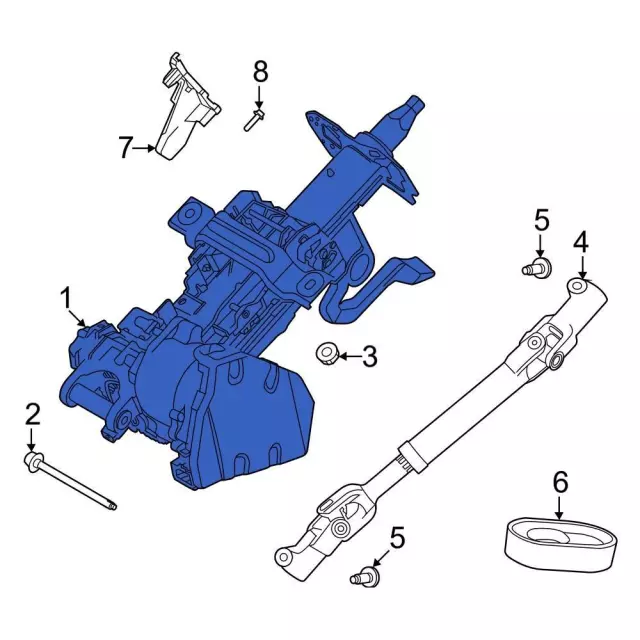 LJ9Z3C529P - : Column Assembly for Ford: Mustang Mach-E Image