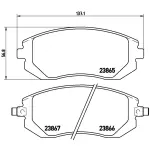 P78013X - : XTRA Low-Met Disc Brake Pad Set for Brembo Image