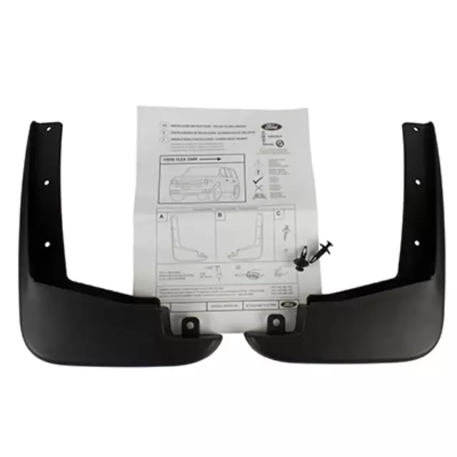 OEM NEW 2009-2019 Ford Flex Front Kit - Mudflap Front Pair 9A8Z-16A550-AA - Ford (9A8Z-16A550-AA)