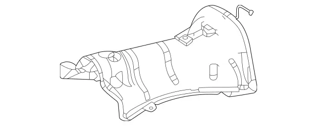 1674711400 - Fuel System: Screening Plate for Mercedes-Benz: GLS450, GLS580, GLS63 AMG, Maybach GLS600 Image image