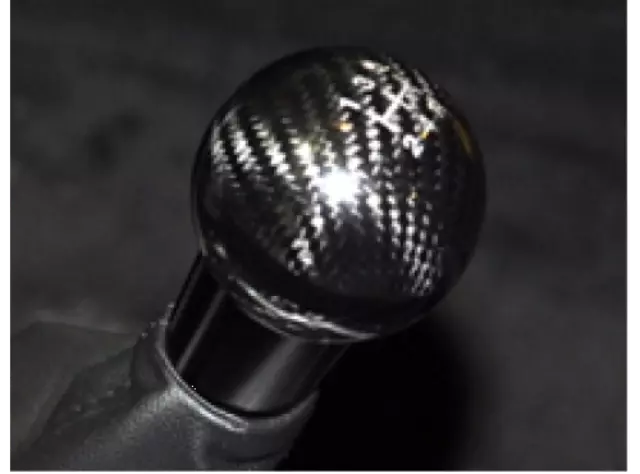 Shift Knob - Black - Carbon Fiber - 5-Speed - Ford (FM5Z-7213-A)