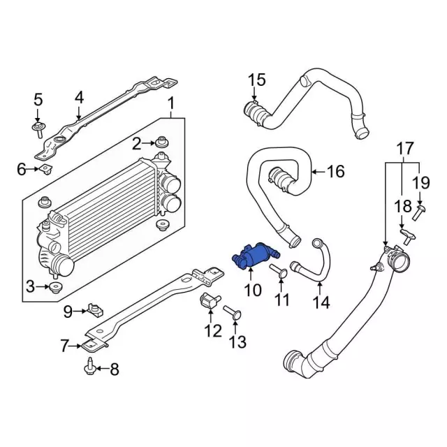 Adapter Turbo To Exhaust Bra - Ford (FL3Z-9V456-C)