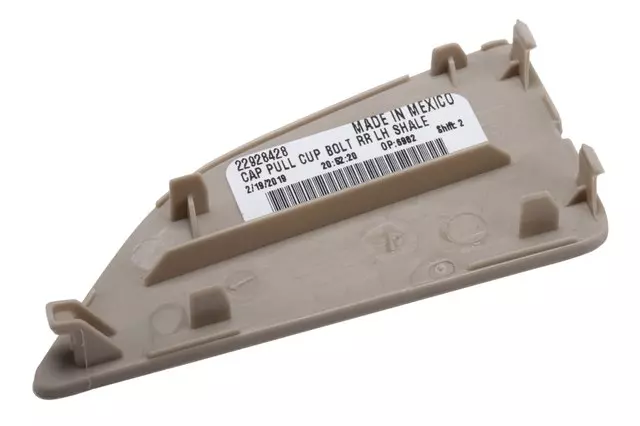 Shale Rear Driver Side Door Armrest Pull Cup Bolt Cap - GM (22928428)