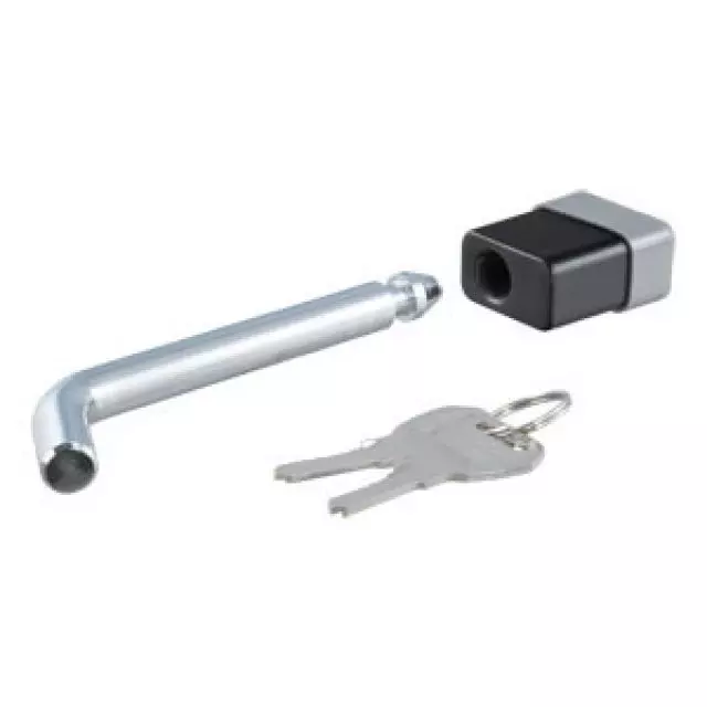19366961 - Towing: Trailer Hitch Receiver Lock by CURT(TM) Group - Associated Accessories for Buick: Enclave, Envision | Cadillac: Escalade, Escalade ESV, LYRIQ, SRX, XT4, XT5, XT6 | Chevrolet: Blazer, Blazer EV, Colorado, Equinox, Equinox EV, Express 2500, Express 3500, Express 4500, Silverado 1500, Silverado 1500 LD, Silverado 1500 LTD, Silverado 2500 HD, Silverado 3500 HD, Silverado EV, Suburban, Suburban 3500 HD, Tahoe, Traverse | GMC: Acadia, Acadia Limited, Canyon, Savana 2500, Savana 3500, Savana 4500, Sierra 1500, Sierra 1500 Limited, Sierra 2500 HD, Sierra 3500 HD, Sierra EV, Terrain, Yukon, Yukon XL Image