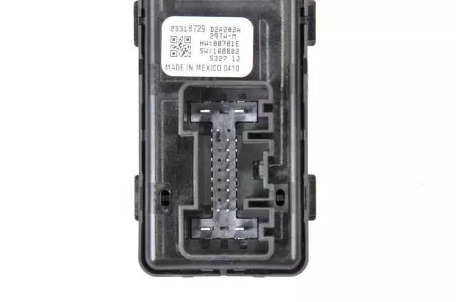 Jet Black Front Passenger Side Door Window Switch - GM (23318729)