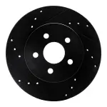63352009L - : DFC Brake Rotor - Drilled and Slotted - Black for DYNAMIC FRICTION Image