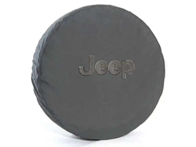 82209949AB - Exterior Accessories: 2007-2018 JEEP WRANGLER  JK SPARE TIRE COVER CLOTH BLACK DENIM for Jeep: Wrangler, Wrangler JK Image