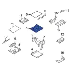 ML3Z1506024BG - Body: Storage Box Door for Ford Image