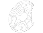 2304201344 - Brakes: Protective Metal Sheet for Mercedes-Benz Image