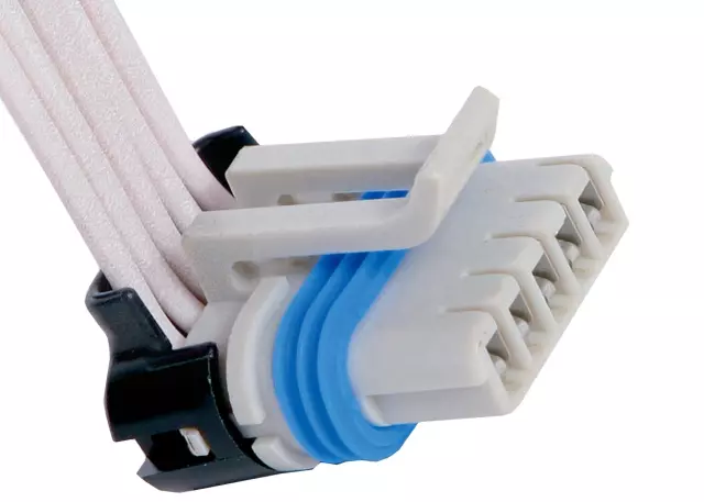 15306027 - : 5-Way Female Gray Multi-Purpose Pigtail for Buick: LeSabre | Cadillac: DeVille | Chevrolet: Lumina, Monte Carlo | Oldsmobile: Aurora | Pontiac: Firebird Image