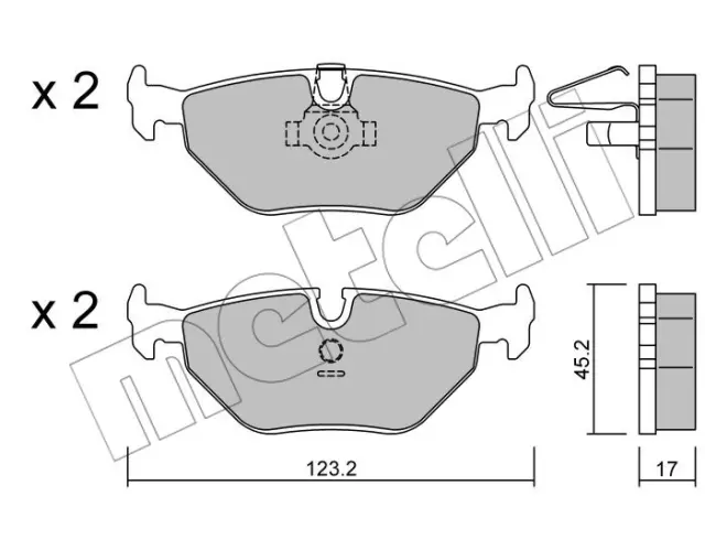 2202100 - : Metelli Disc Brake Pad Set for METELLI Image