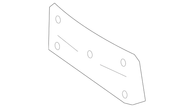 21688504819051 - Body: License Bracket for Mercedes-Benz Image