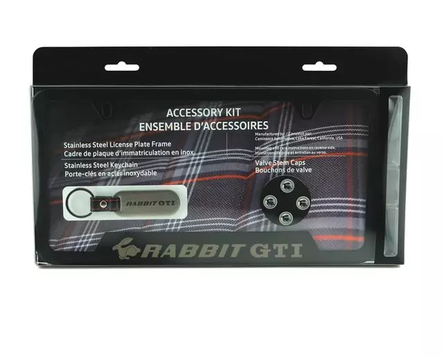 Rabbit Gti License Plate Frame Kit - Volkswagen (5G0-087-700)