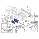 PC3Z2827936A - Body: Housing for Ford: F-250 Super Duty, F-350 Super Duty, F-450 Super Duty Image