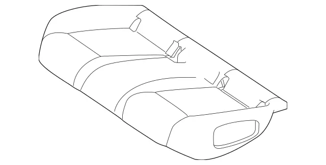 1779207503 - Rear Seat Bench: Outer Cover, Rr Seat Cush for Mercedes-Benz Image