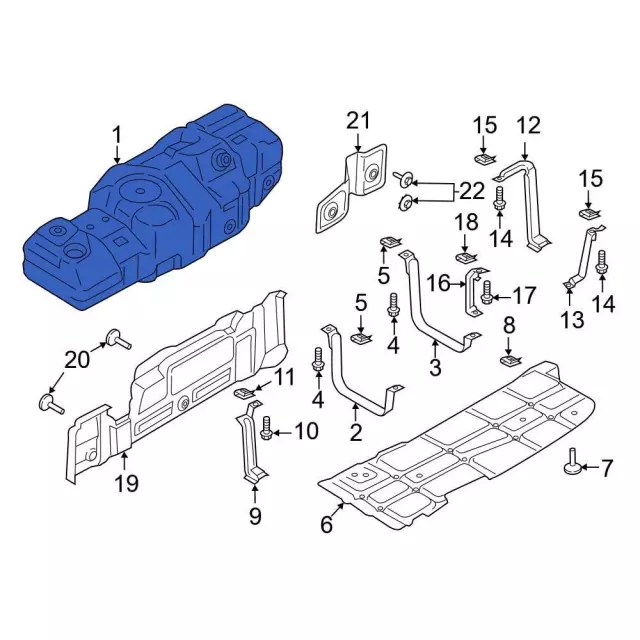 Tank Assembly Fuel - Ford (LC3Z-9002-AA)