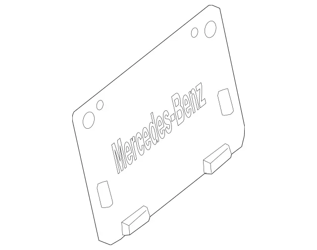 1698100611 - Rear-End Door: Plate for Mercedes-Benz: B Electric Drive, B250e, GLA250 Image image