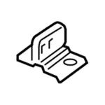 HC3Z28265A04A - Body: Lower Striker for Ford: F-250 Super Duty, F-350 Super Duty Image