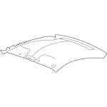 6R3Z6351916BB - Body: Headliner for Ford: Mustang Image