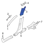 NZ6Z6024356AA - Body: Upper Center Pillar Trim for Ford Image